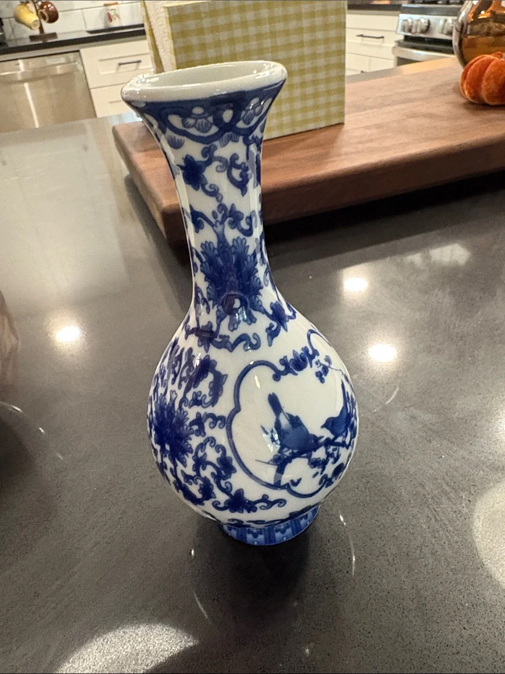 Chinoiserie Porcelain Bud Vase